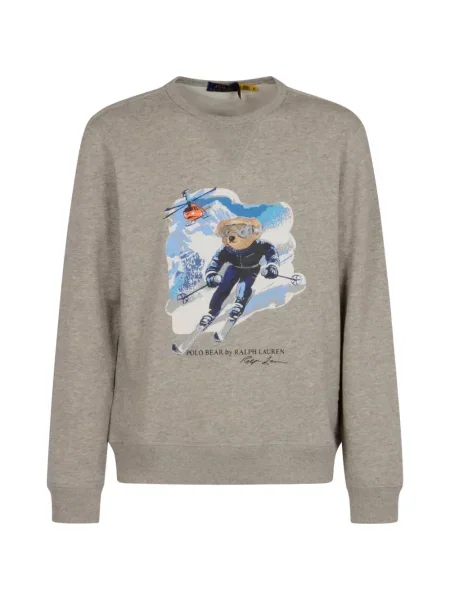 Pulover Polo Ralph Lauren cu imagine cu decolteu rotund gri