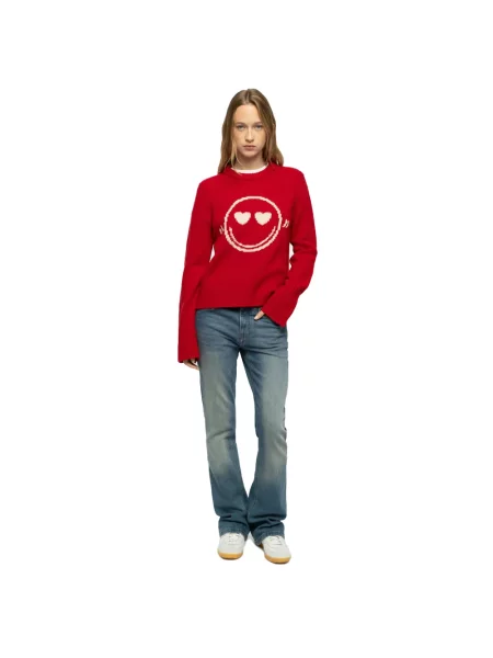 Sweter Zadig & Voltaire wełniany czerwony