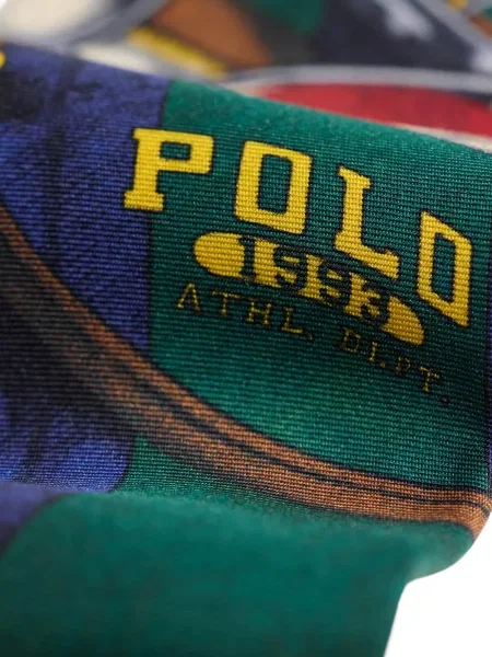 Șosete Polo Ralph Lauren cu broderie în carouri de flanelă verde