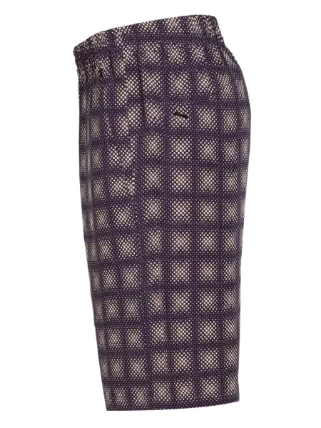 Bermuda kratke hlače Needles karirane ljubičasta