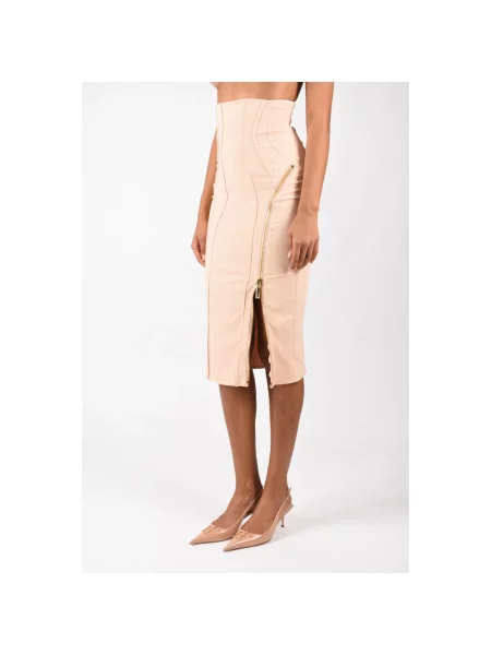 Spódnica midi Elisabetta Franchi różowa