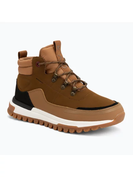 Gyerek hótaposó KADVA HENSAN MID WP Brown/Black. Méret: 39 fekete