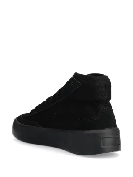 Sneakersy Adidas Terrex w paski z nadrukiem skórzane czarne