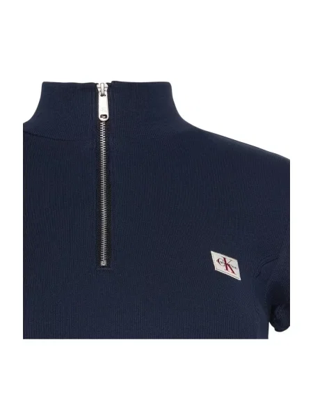 Gyerek denim ruha Calvin Klein Jeans kék