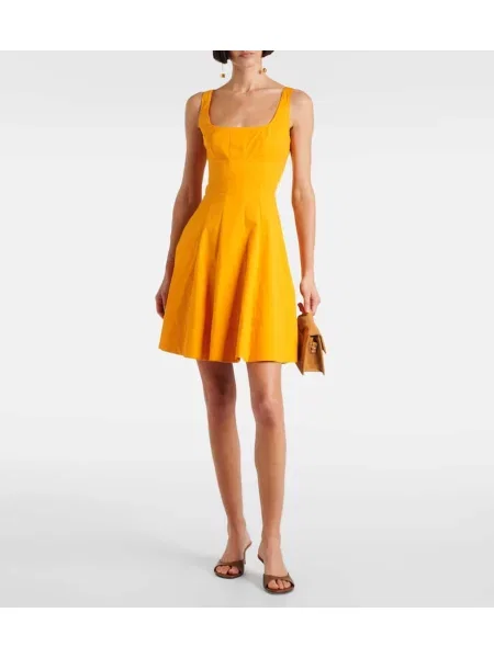 Rochie Staud din poplin galben