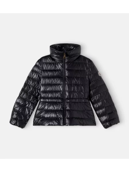 Pūkinė striukė Moncler Enfant juoda