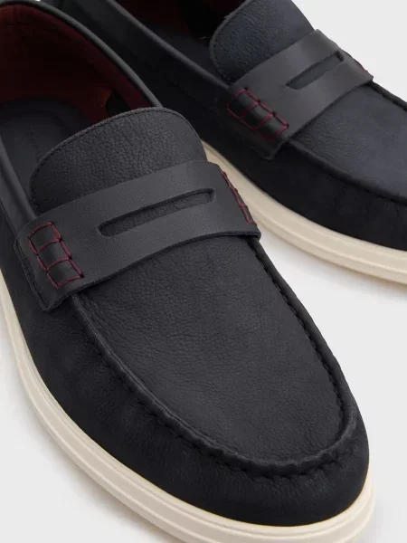 Кожаные лоферы Tommy Hilfiger синие