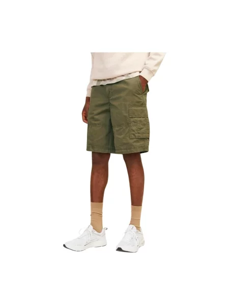 Krótkie szorty cargo Jack & Jones zielone