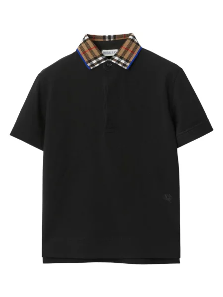 Koszulka polo dziecięca Burberry czarna