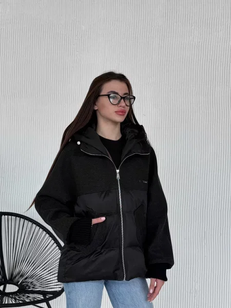 Демісезонна куртка D&V couture чорний
