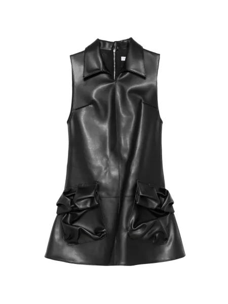 Rochie mini Viktor & Rolf fără mâneci drapată negru