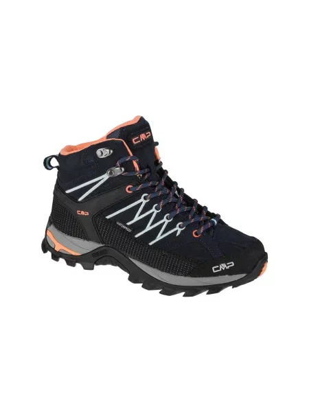 Trekové boty CMP Rigel Mid black and navy blue modré