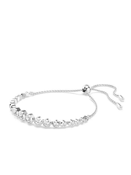 Bransoletka Swarovski do tenisa szara