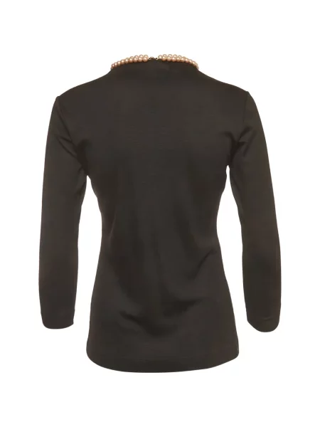 Top Moschino Cheap & Chic cu perle negru