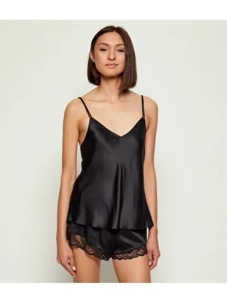 Calvin Klein Underwear De satin pijama negru