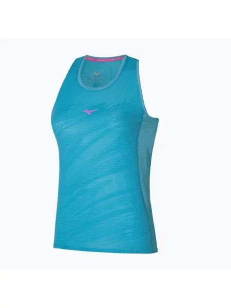 Дамски потник за бягане Mizuno Aero Tank maui blue синьо