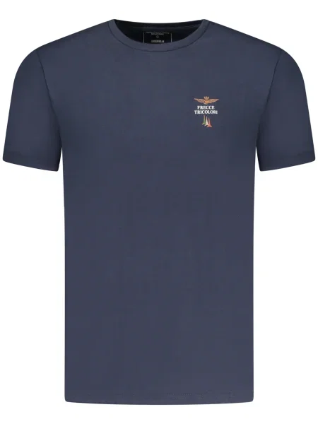 Tričko Aeronautica Militare s okrúhlym výstrihom modrá