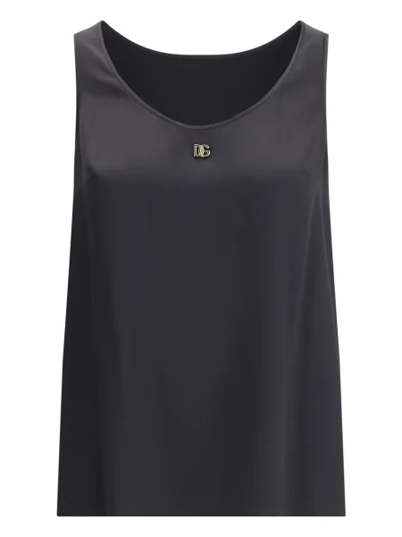 Top Dolce & Gabbana de mătase negru