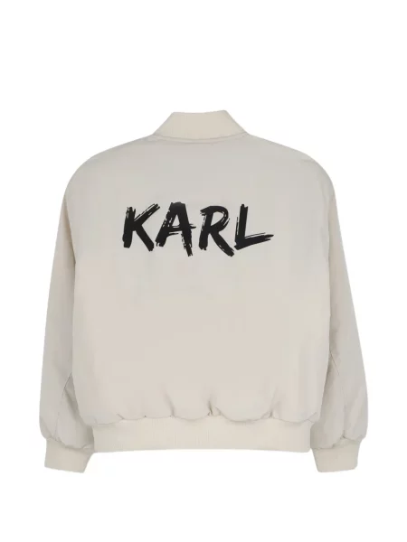 Kurtka bomber dziecięcy Karl Lagerfeld biały