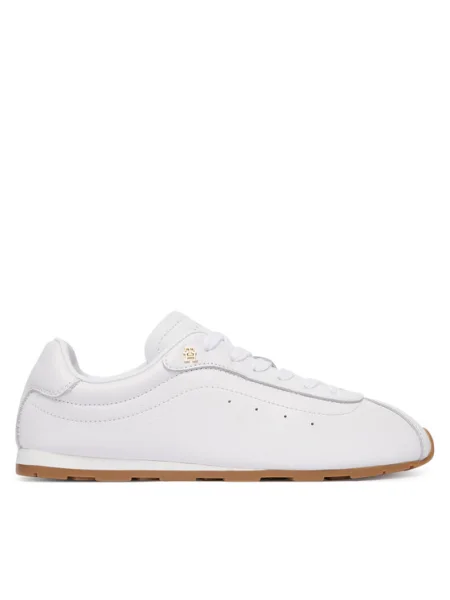 Sneakerși Tommy Hilfiger din piele alb