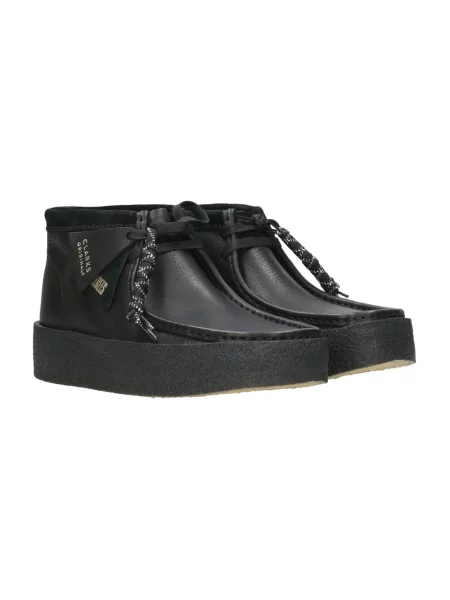 Botki Clarks skórzane czarne