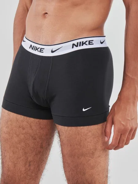Boxerky Nike Everyday Cotton Stretch Trunk black/white wb černé