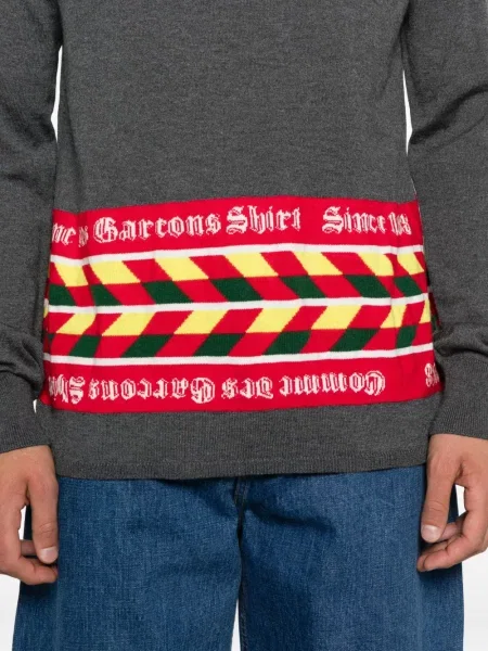 Pulover Comme Des Garçons Shirt de lână gri