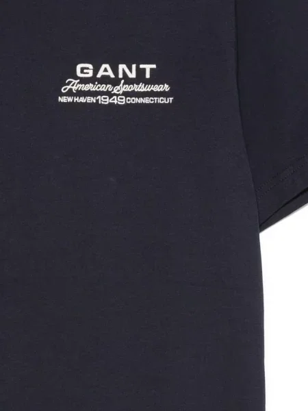 Tricou Gant cu autograf albastru