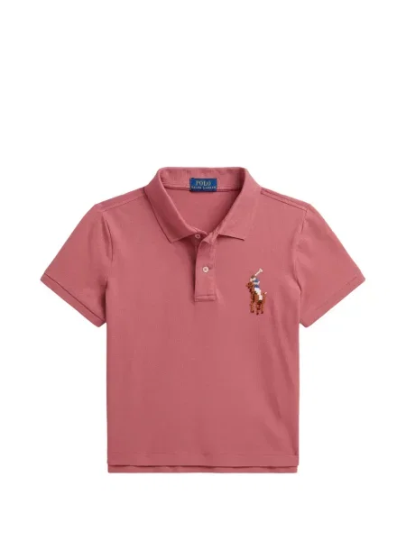 Koszulka polo dziecięca Polo Ralph Lauren różowa