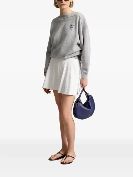 Велурени бягане с яка чорапи Polo Ralph Lauren синьо