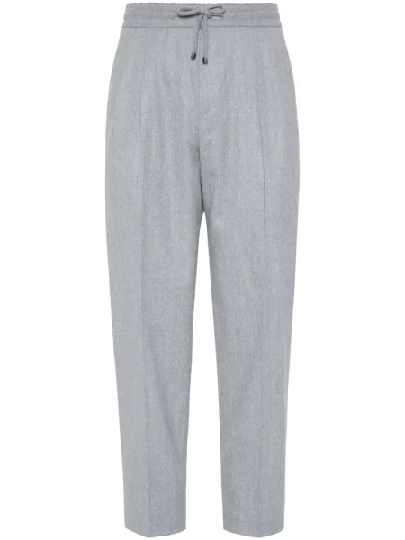 Pantaloni Brunello Cucinelli de lână gri