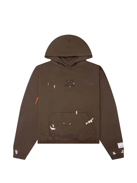 Hanorac cu glugă Gallery Dept. cu imagine maro