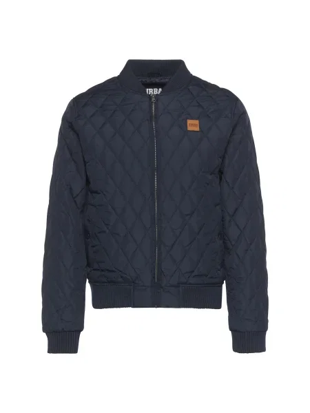 Urban Classics Prehodna jakna Diamond Quilt mornarska