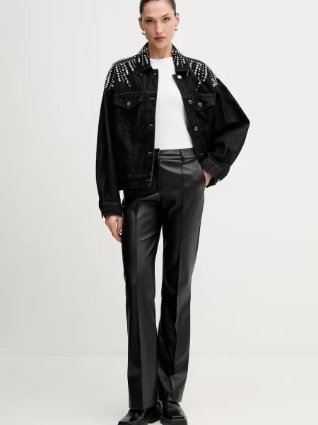 Джинсова куртка Gestuz демісезонна чорний