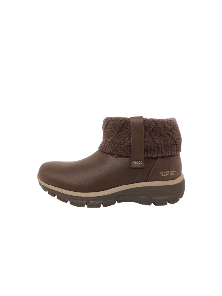 SKECHERS Cizme glezne EASY GOING închis maro
