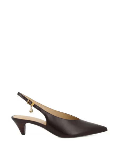 Pantofi cu toc Michael Michael Kors cu imagine slingback din piele maro
