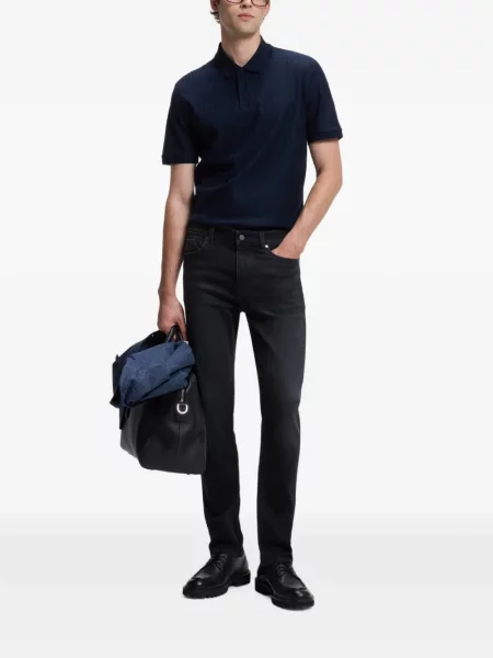 Blugi Boss tricotate albastru