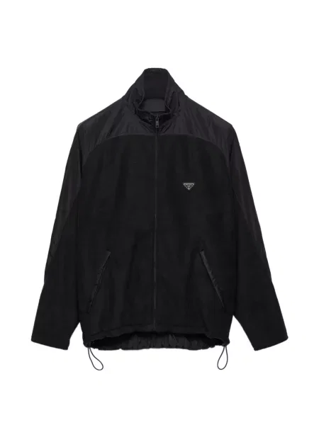 Geacă Prada din fleece negru