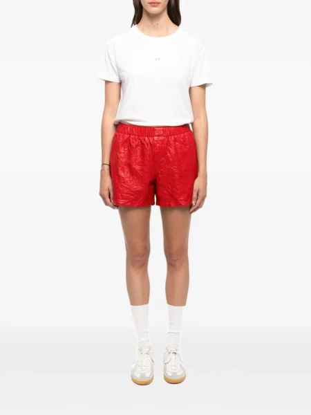 Кожени шорти Zadig&voltaire червено