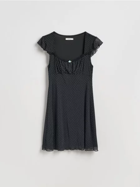 Reserved Rochie cu buline negru