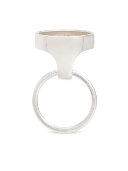 Inel Courreges cu imprimeu geometric