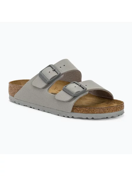 Klapki BIRKENSTOCK Arizona BF Narrow stone coin szare