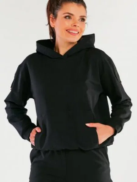 Bluza z kapturem Infinite You czarna