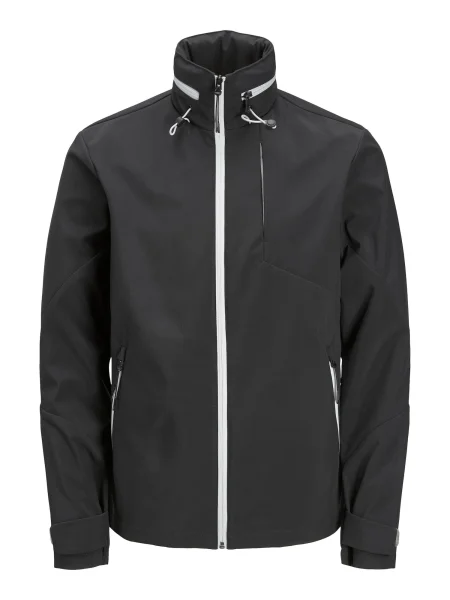 JACK & JONES Geacă de primăvară-toamnă Flit negru alb