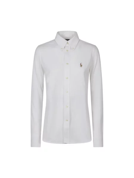 Polo Ralph Lauren Bluzka Kobiety wypukły wzór tkaniny S biały