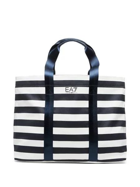 Geantă shopper Ea7 Emporio Armani albastru