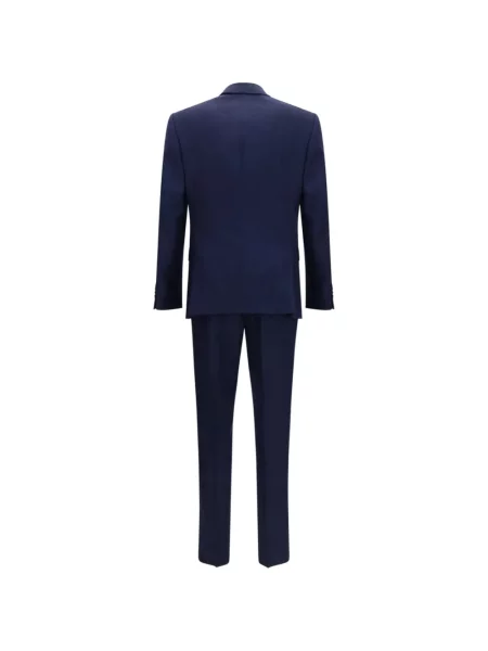 Costum Boss cu două rânduri de nasturi albastru