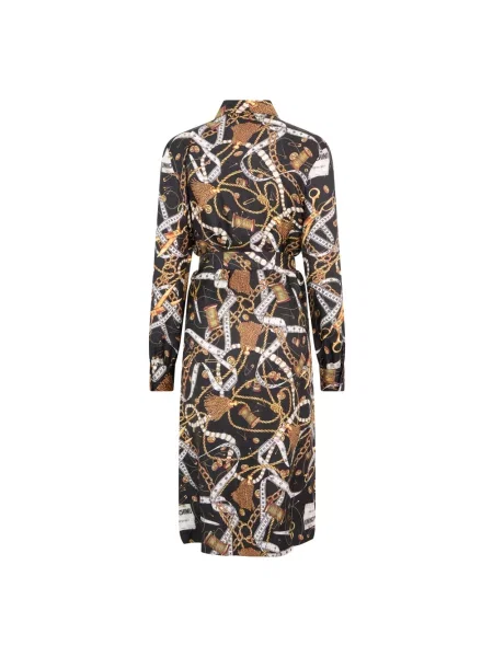 Sukienka koszulowa Moschino czarna