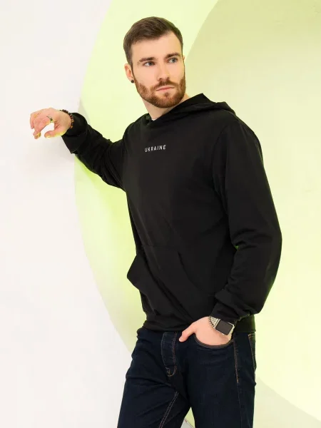 Худі ISSA Plus бавовна/поліестер чорний