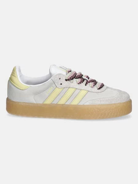 Кожаные кроссовки Adidas Originals серые